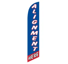 Alignment Here Swooper Feather Banner Flag Sign