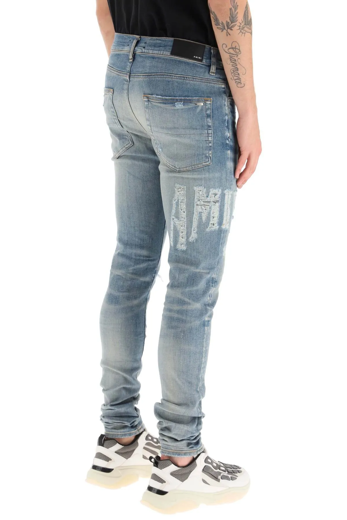 Amiri 'distressed Logo' Jeans (Size - 32)