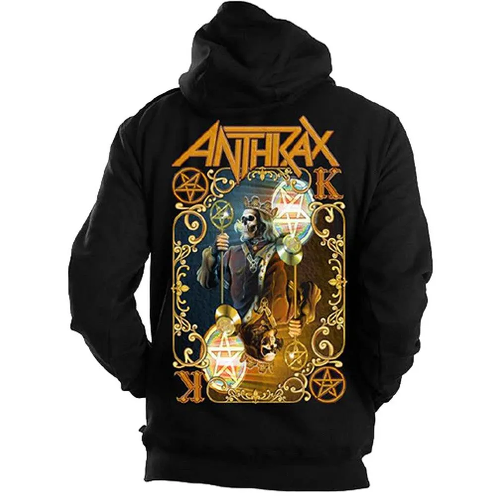 Anthrax Unisex Adult Evil Twin Back Print Pullover Hoodie