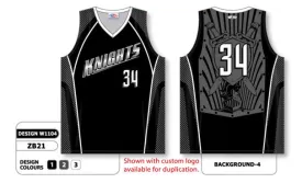 Athletic Knit Custom Sublimated Basketball Jersey Design W1104