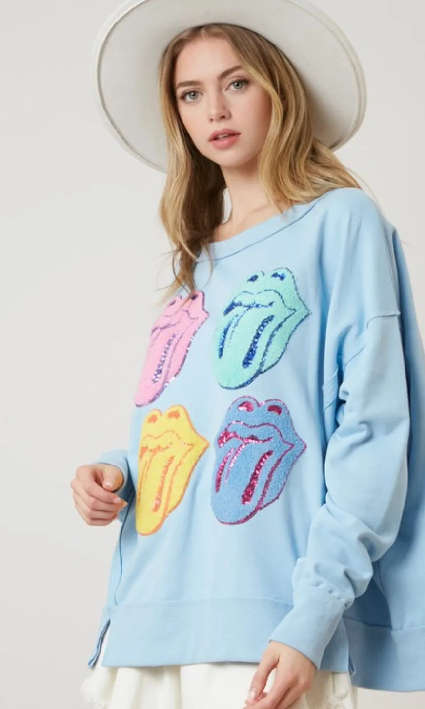 Baby Blue Tongue Sweatshirt