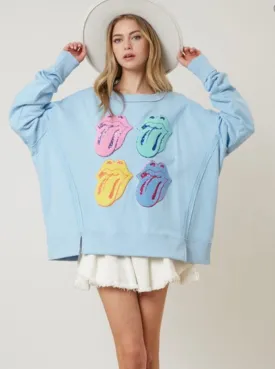 Baby Blue Tongue Sweatshirt