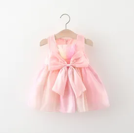 Baby Girl New Summer Colorful Tulle Sleeveless Dress Toddler Ball Gowns