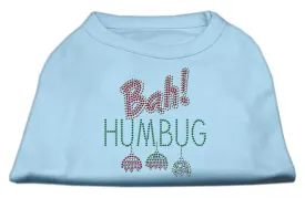 Bah Humbug Rhinestone Dog Shirt Baby Blue XXL (18)