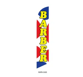 Barber Swooper Feather Banner Flag Sign