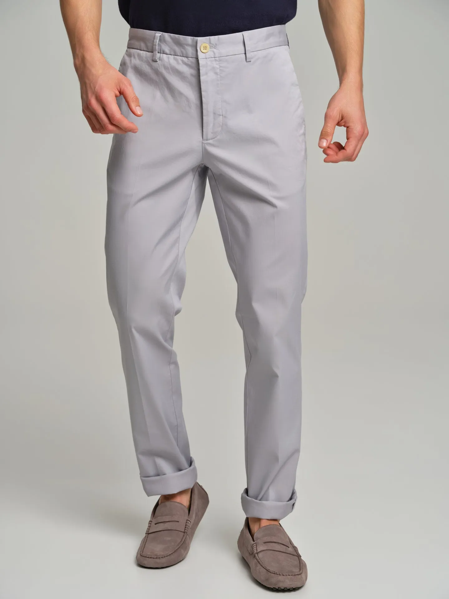 Basic slim fit chino trousers