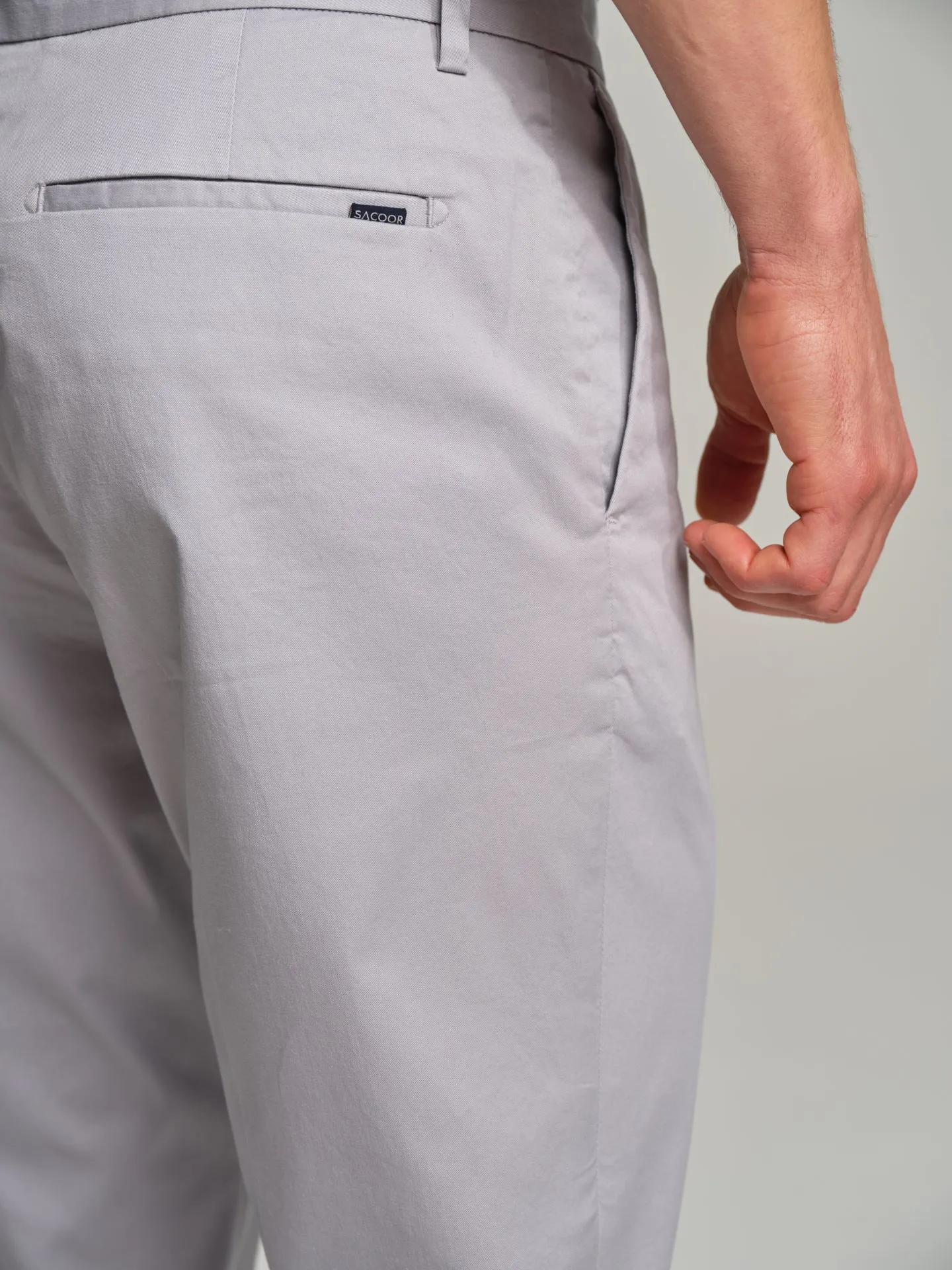 Basic slim fit chino trousers