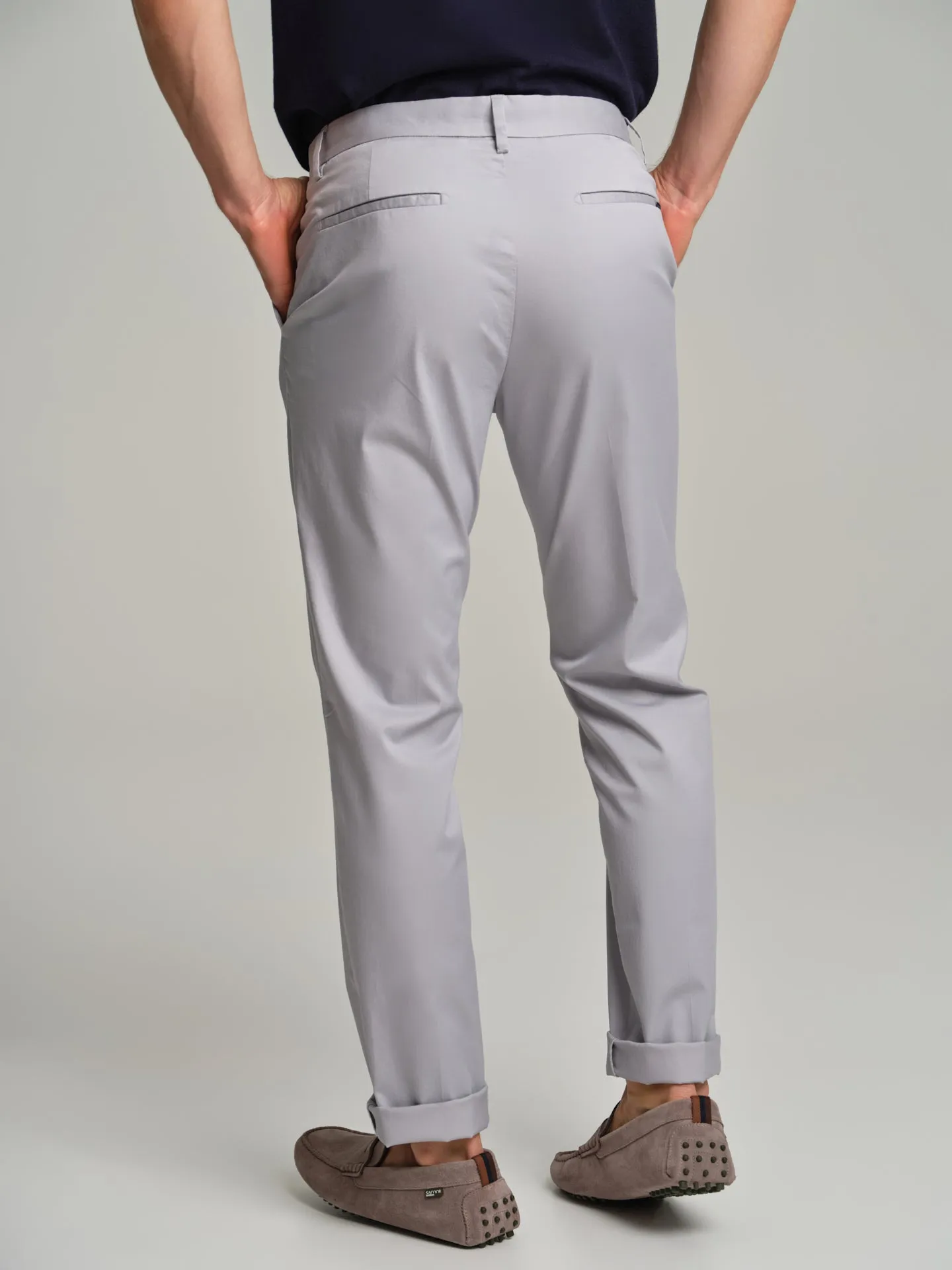 Basic slim fit chino trousers