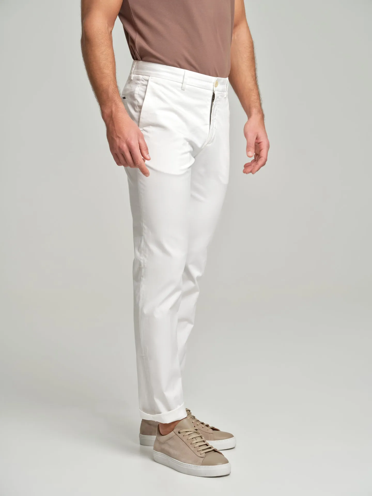 Basic slim fit chino trousers