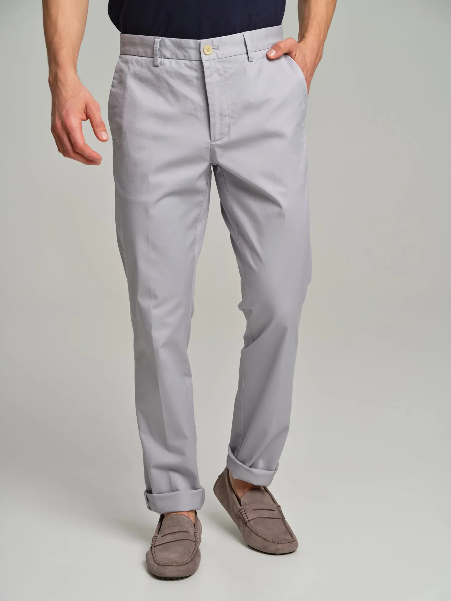 Basic slim fit chino trousers