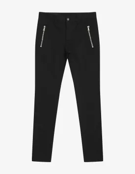 Black B Logo Chino Trousers