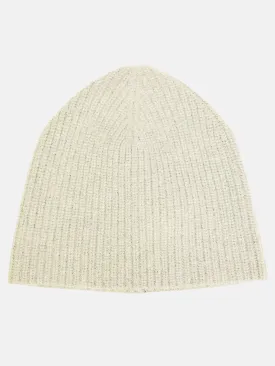 Cashmere Chunky Beanie- Ivory