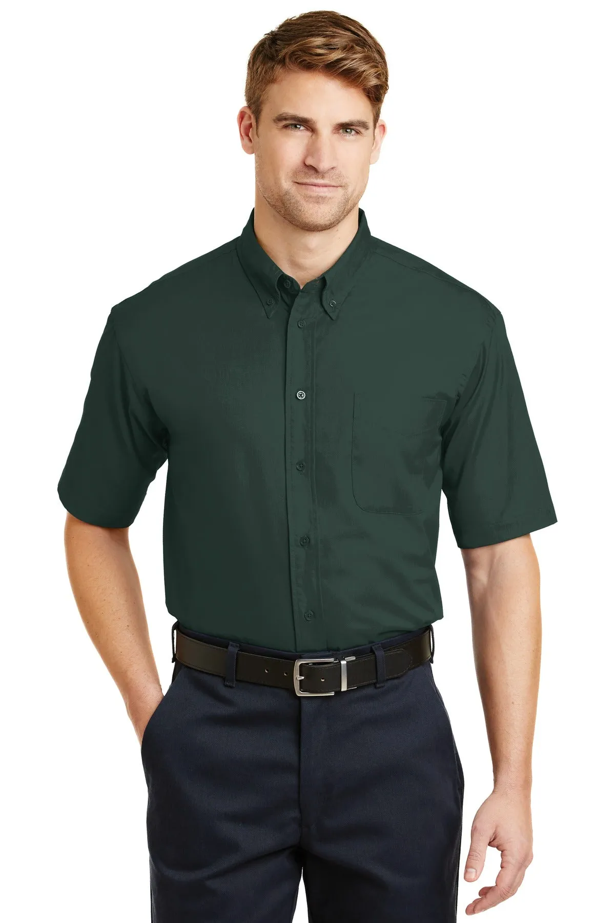 CornerStone Men's Short Sleeve SuperPro Twill Shirt. SP18