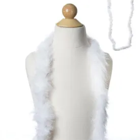 Deluxe Marabou Ostrich Feather Boas-White-2 Yards