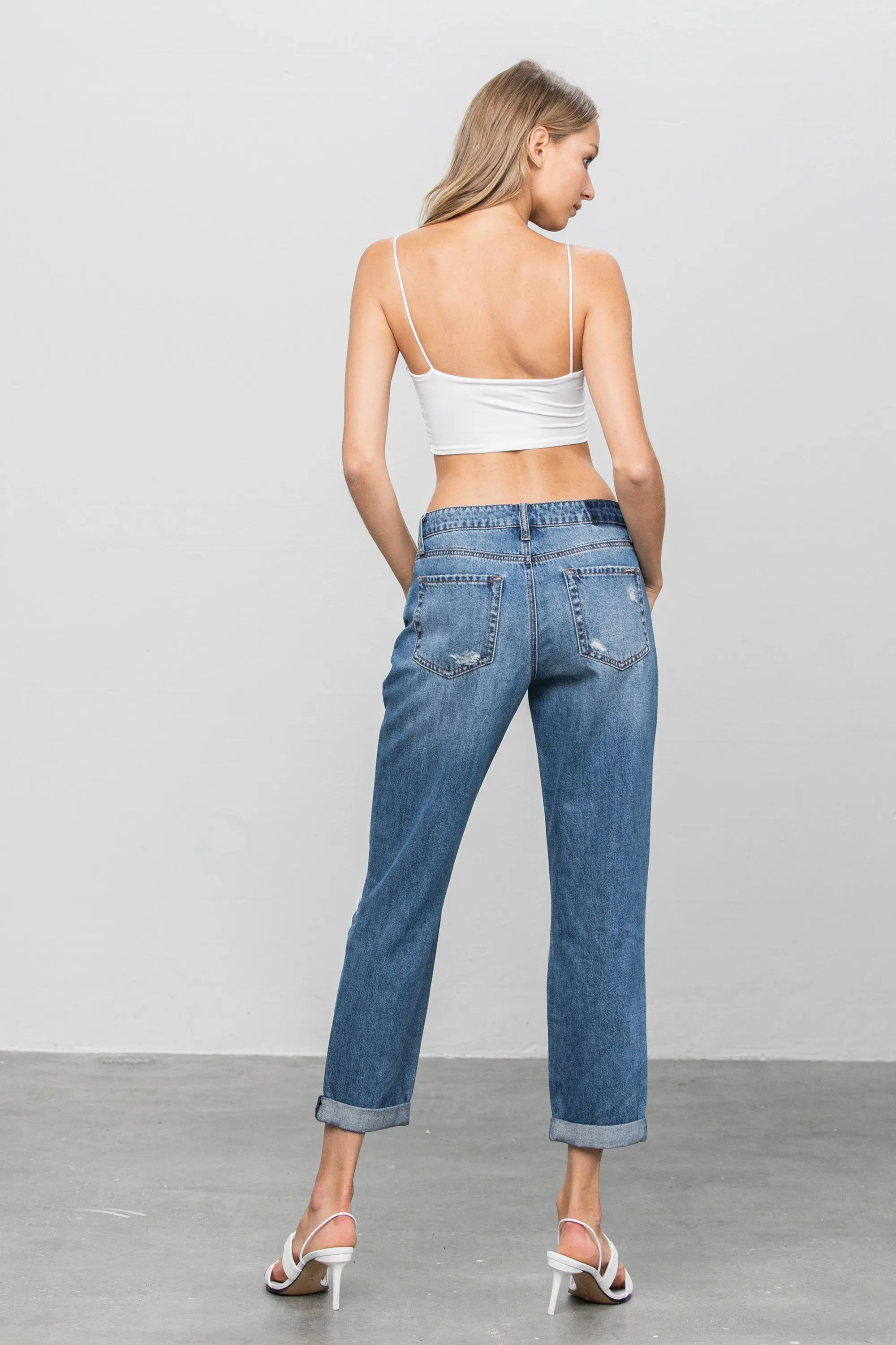 Love Dept Distressed Boyfriend Jeans