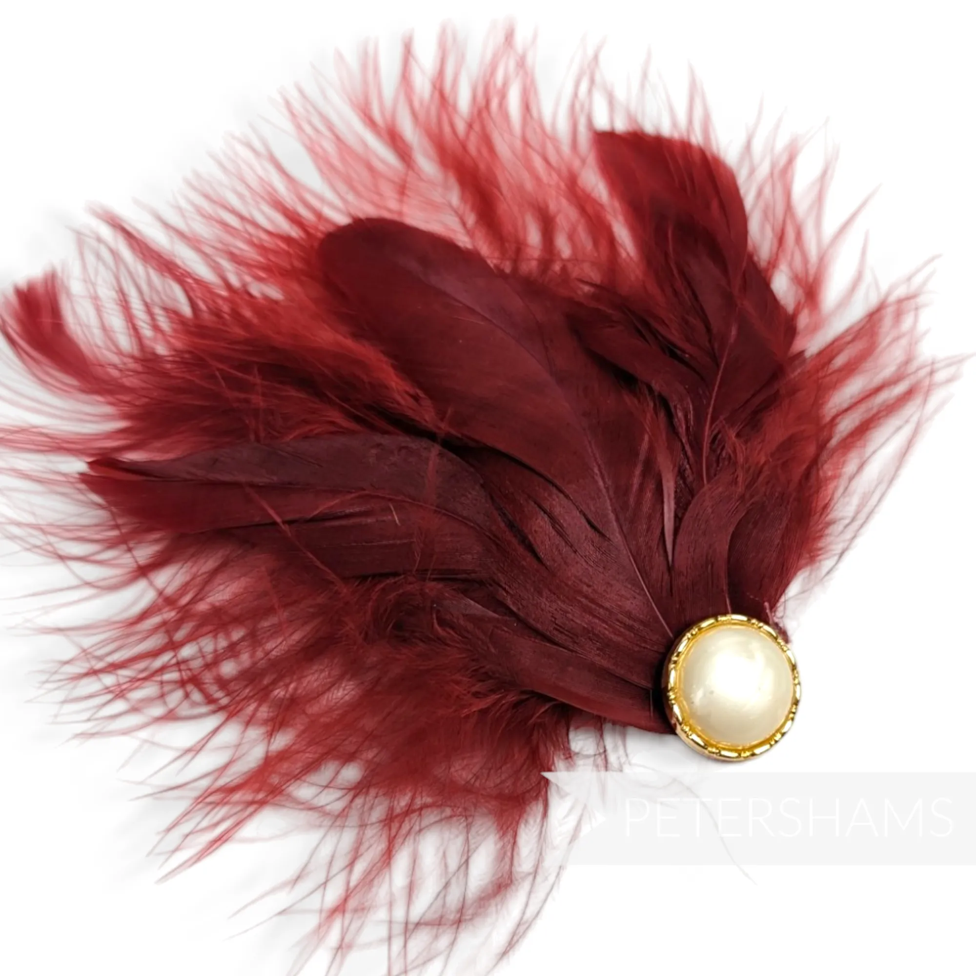 Marabou & Coque Feather Flapper Style Hat Mount