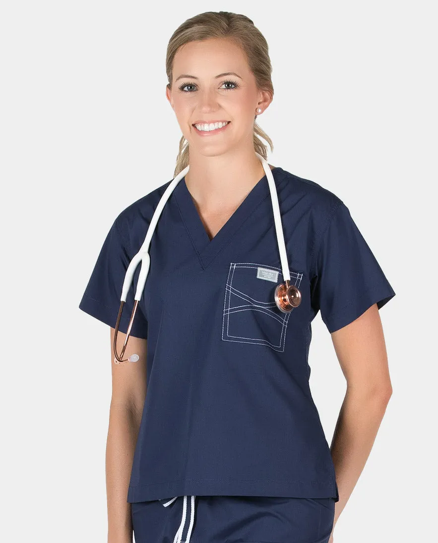 Petite Grey Label Shelby Scrub Top