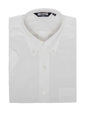 Relco White Short Sleeve Oxford Shirt