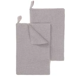 Safara Tea Towel Set [Silver grey]