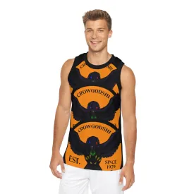 Special Edition Crowgodshi Designer Basketball Jersey, ORANGE LOGO