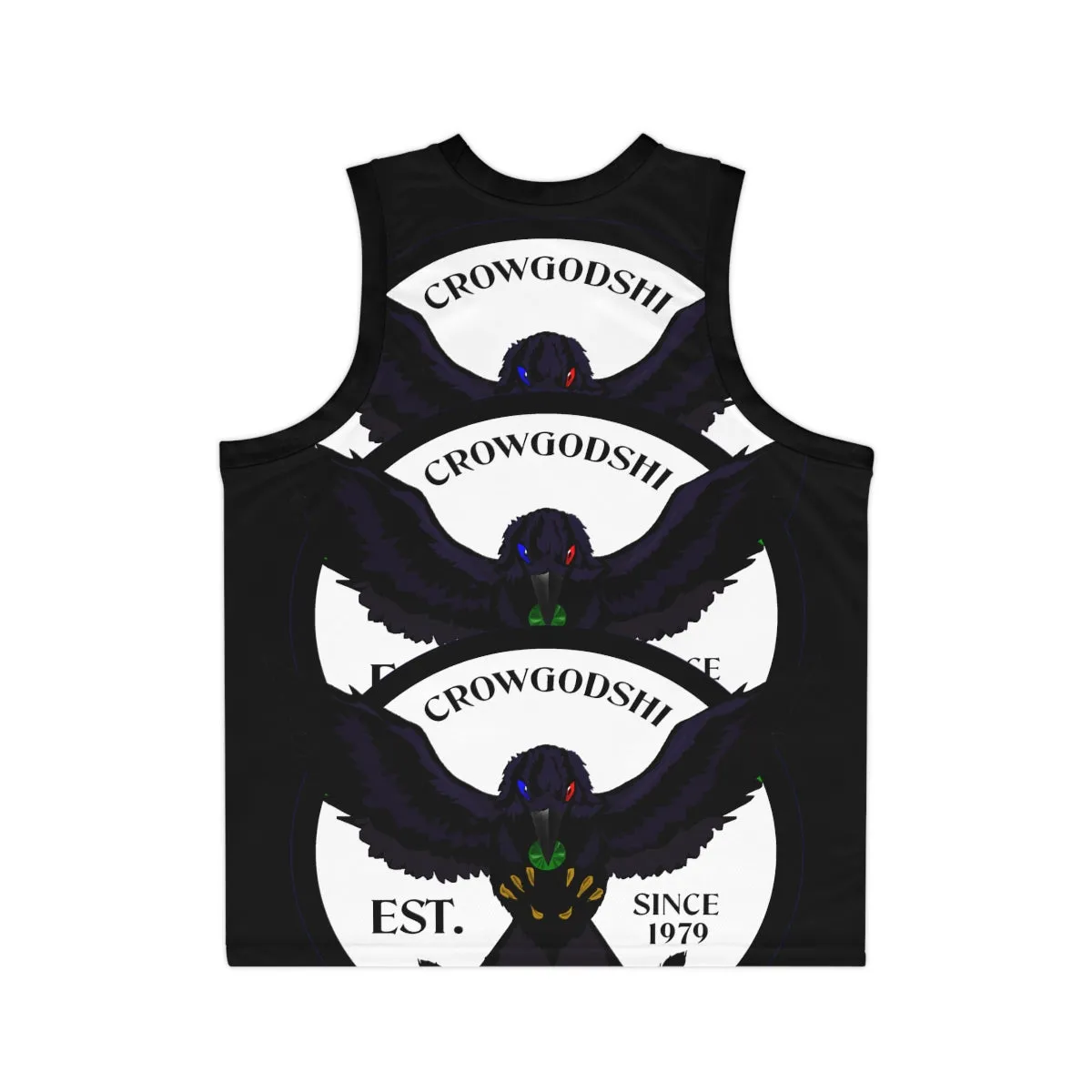 Special Edition Crowgodshi Designer Basketball Jersey, WHITE LOGO