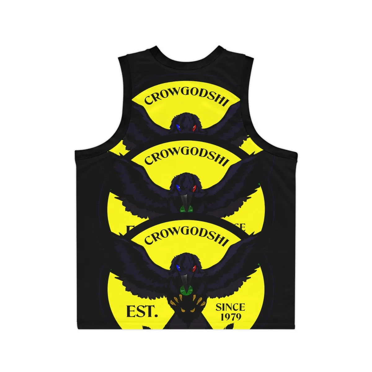 Special Edition Crowgodshi Designer Basketball Jersey, YELLOW LOGO