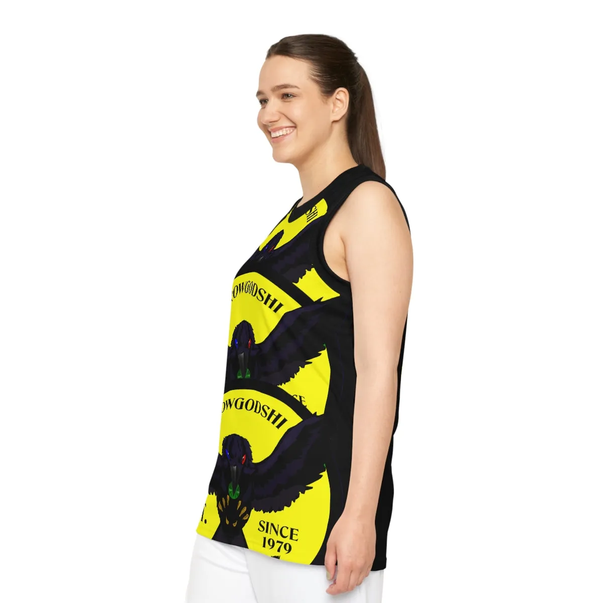 Special Edition Crowgodshi Designer Basketball Jersey, YELLOW LOGO