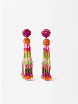 SS24 Collection - Long beaded earrings