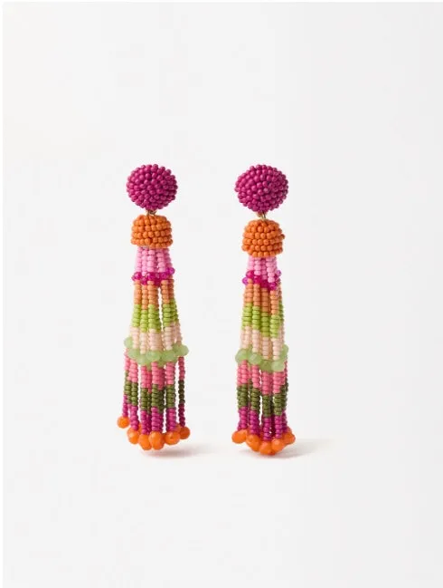 SS24 Collection - Long beaded earrings