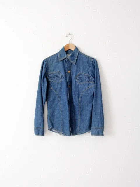 vintage 70s Pierre Cardin Relax denim shirt