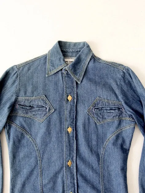 vintage 70s Pierre Cardin Relax denim shirt