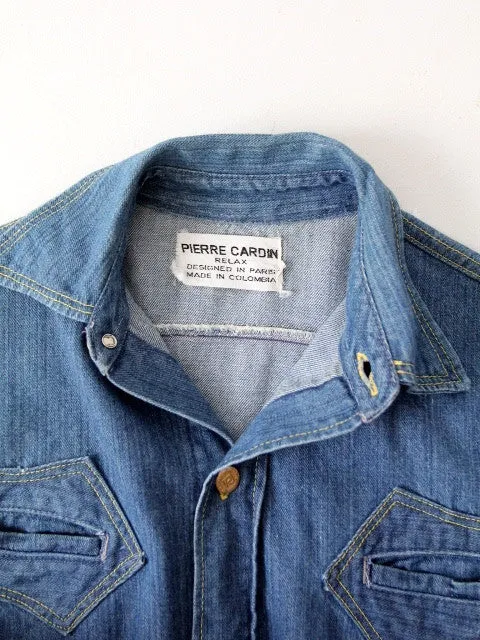 vintage 70s Pierre Cardin Relax denim shirt